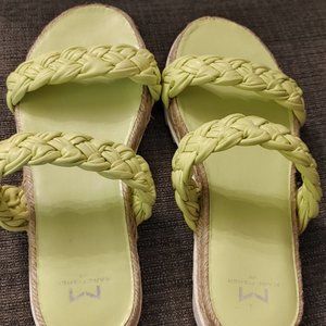 Marc Fisher Jaimee slide sandals, mint/pistachio green